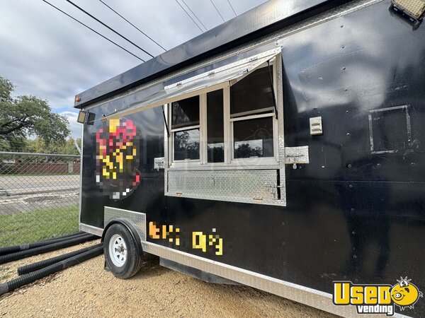 2021 Black Kitchen Food Trailer Texas for Sale