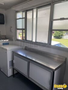 2021 Concession Kitchen Food Trailer Diamond Plated Aluminum Flooring Mississippi for Sale