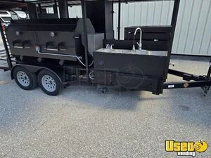 2021 Custom Open Bbq Smoker Trailer Work Table Florida for Sale