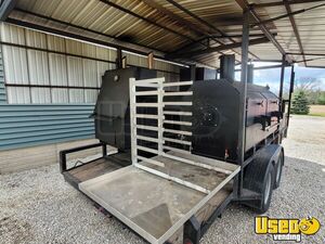 2021 Custom Open Bbq Smoker Trailer Work Table Indiana for Sale