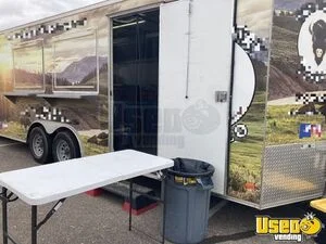 2021 Enclosed Cargo Kitchen Food Trailer Stainless Steel Wall Covers Colorado for Sale