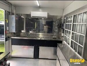 2021 Enclosed Trailer Kitchen Food Trailer Diamond Plated Aluminum Flooring Mississippi for Sale
