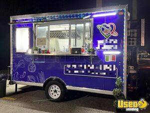 2021 Food Concession Trailer Kitchen Food Trailer Diamond Plated Aluminum Flooring Florida for Sale