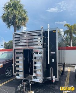 2021 Food Concession Trailer Kitchen Food Trailer Diamond Plated Aluminum Flooring Florida for Sale