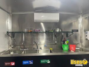 2021 Food Concession Trailer Kitchen Food Trailer Diamond Plated Aluminum Flooring Texas for Sale