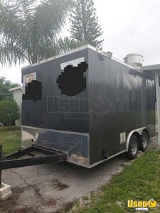 2021 Food Concession Trailer Kitchen Food Trailer Exterior Customer Counter Florida for Sale