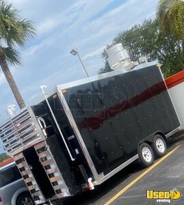 2021 Food Concession Trailer Kitchen Food Trailer Stainless Steel Wall Covers Florida for Sale
