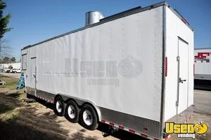 2021 Gooseneck Kitchen Food Concession Trailer Kitchen Food Trailer Stainless Steel Wall Covers North Carolina for Sale
