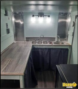 2021 Hauler Food Concession Trailer Concession Trailer Stainless Steel Wall Covers Texas for Sale