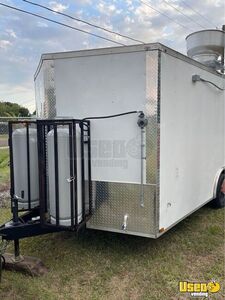 2021 Kitchen Food Trailer Diamond Plated Aluminum Flooring Florida for Sale