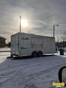 2021 Kitchen Food Trailer Diamond Plated Aluminum Flooring Ohio for Sale
