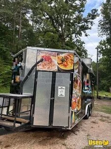 2021 Kitchen Trailer Kitchen Food Trailer Diamond Plated Aluminum Flooring Texas for Sale
