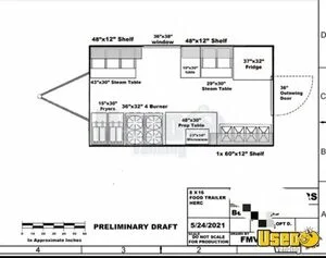 2021 Kitchen Trailer Kitchen Food Trailer Hand-washing Sink Florida for Sale