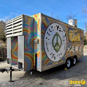 2021 Platform Food Concession Trailer Kitchen Food Trailer Air Conditioning North Carolina for Sale