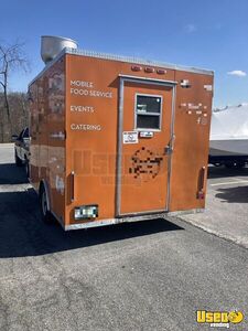 2021 Qtm 8.6 X 12 Kitchen Food Trailer Diamond Plated Aluminum Flooring Maryland for Sale