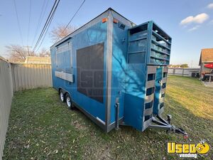 2021 Stx 16x8 Kitchen Food Trailer Air Conditioning Texas for Sale