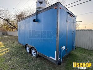 2021 Stx 16x8 Kitchen Food Trailer Diamond Plated Aluminum Flooring Texas for Sale