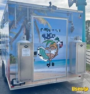 2021 Titanium Cargo Kitchen Food Trailer Concession Window Florida for Sale