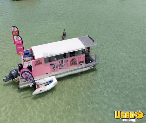 2021 Tritoon Kitchen Food Trailer Florida Gas Engine for Sale
