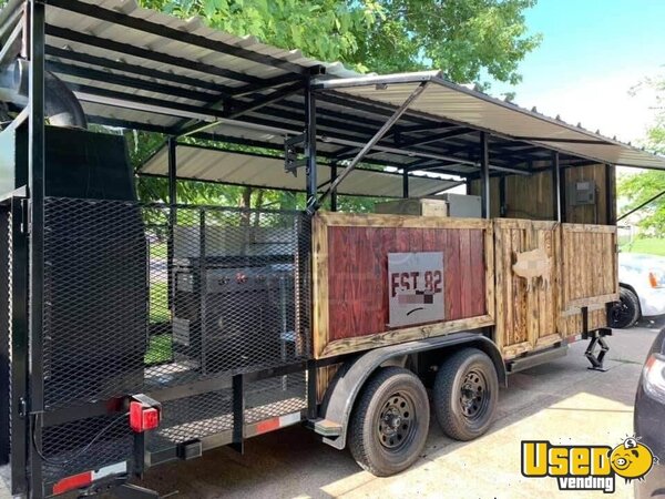 2021 Tx Barbecue Concession Trailer Barbecue Food Trailer Texas for Sale