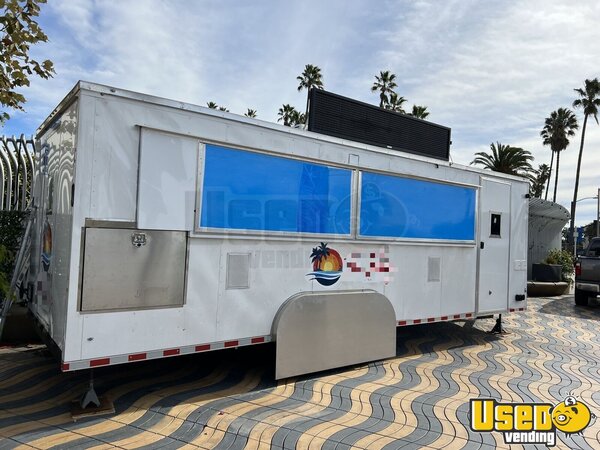 2021 V-nose Kitchen Concession Trailer Kitchen Food Trailer California for Sale