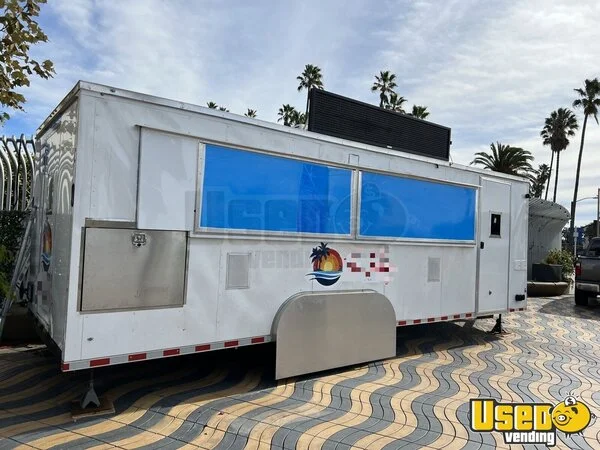 2021 V-nose Kitchen Concession Trailer Kitchen Food Trailer California for Sale