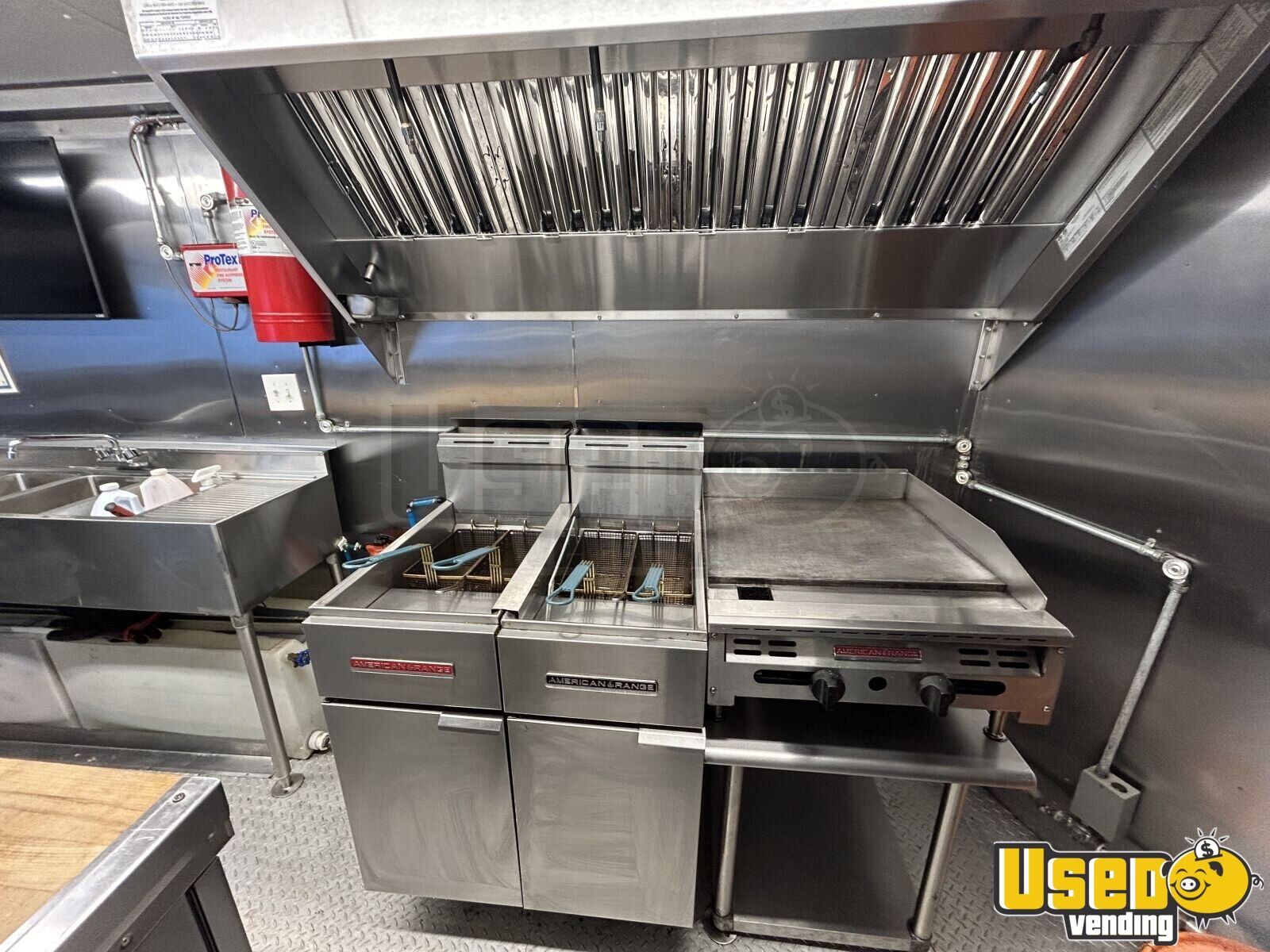 Like New 2021 7' x 16' Kitchen Food Trailer with Fire Suppression System for Sale in New York