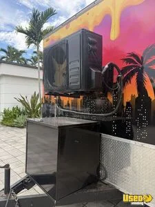 2022 14x8t Kitchen Food Trailer Diamond Plated Aluminum Flooring Florida for Sale