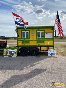 2022 16' Custom Built Snowball Trailer Snowball Trailer Exterior Customer Counter Texas for Sale