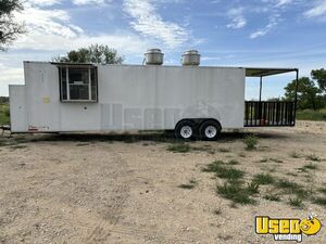 2022 2022 - 8’x32’ White Kitchen Food Trailer Air Conditioning Texas for Sale