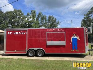 2022 26ft Gullwing Kitchen Food Trailer Air Conditioning Florida for Sale