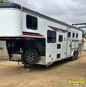 2022 3 Horse Living Quarters Trailer 3-horse Lq Trailer Restroom California for Sale