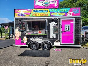2022 7x16 Beverage - Coffee Trailer Michigan for Sale
