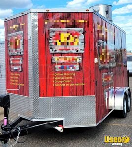 2022 7x16ta2 Food Concession Trailer Kitchen Food Trailer Generator Minnesota for Sale