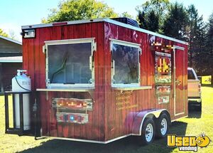 2022 7x16ta2 Food Concession Trailer Kitchen Food Trailer Propane Tank Minnesota for Sale