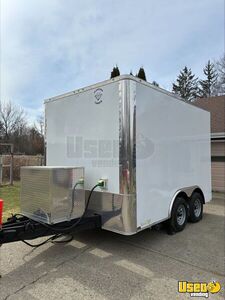 2022 8.5 X 12ft Dual Axle With Extended Tongue For Generator Box Beverage - Coffee Trailer Concession Window New York for Sale