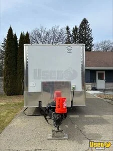 2022 8.5 X 12ft Dual Axle With Extended Tongue For Generator Box Beverage - Coffee Trailer Spare Tire New York for Sale