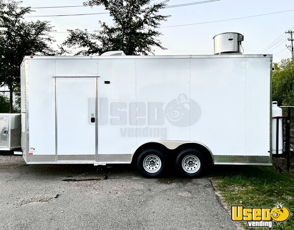 2022 8.5' X 18' Food Trailer Kitchen Food Trailer Illinois for Sale