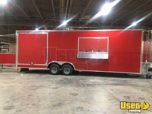 2022 8.5 X 26.7 Gullwing Porch Barbecue Food Trailer Air Conditioning Oklahoma for Sale