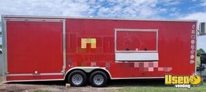 2022 8.5 X 26.7 Gullwing Porch Barbecue Food Trailer Flatgrill Oklahoma for Sale