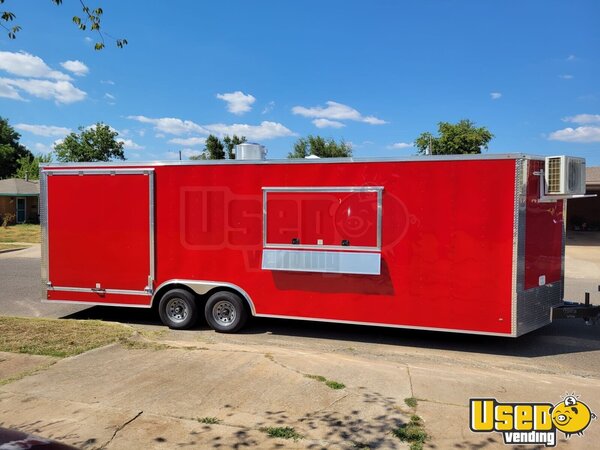2022 8.5 X 26.7 Gullwing Porch Barbecue Food Trailer Oklahoma for Sale