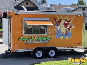2022 8.5' X16' Kitchen Food Trailer Concession Window California Gas Engine for Sale