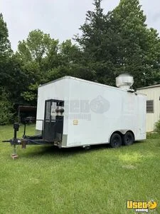 2022 8.5x16 Enclosed Kitchen Food Trailer Air Conditioning Texas for Sale