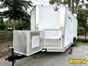 2022 8.5x18ts Kitchen Concession Trailer Kitchen Food Trailer Stainless Steel Wall Covers Minnesota for Sale