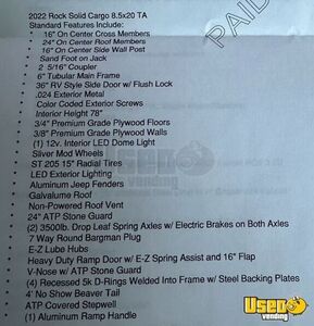 2022 8.5x20ta Concession Trailer Shore Power Cord Tennessee for Sale