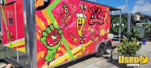 2022 8.6x23 Tubular Body Construction Pizza Trailer Removable Trailer Hitch Florida for Sale