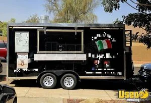2022 Food Kitchen Concession Trailer Mobile Vending Unit w/ Pro Fire System for Sale in Texas!
