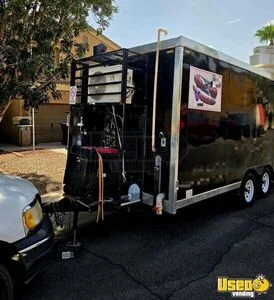 2022 8x10 Enclosed Kitchen Food Trailer Stainless Steel Wall Covers Arizona for Sale