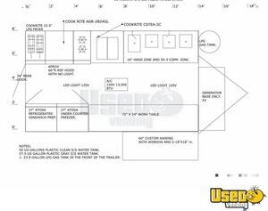 2022 8x14 Kitchen Food Trailer Upright Freezer Nevada for Sale
