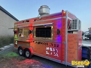 2022 8x16 Kitchen Food Trailer Stainless Steel Wall Covers California for Sale